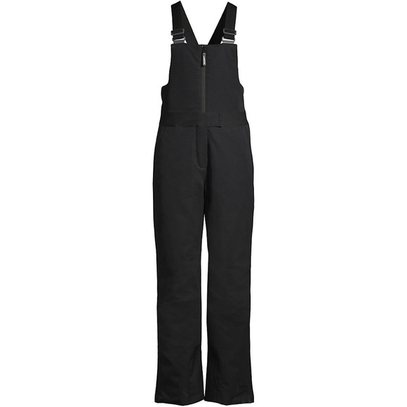 Black Land’s End Women’s Bib Snow Pants Small 6-8 Like New - Picture 1 of 3